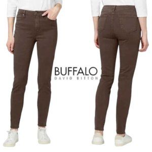 BUFFALO David Bitton Womens Hanna High Rise Soft Stretch Skinny Pant Brown 14/34